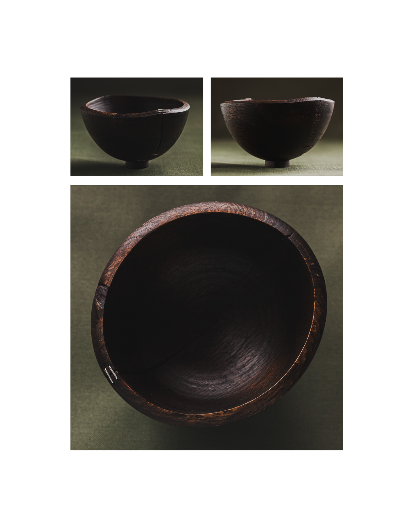 Cork oak bowl, combination spread